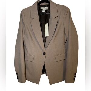 Rachel Zoe Checkered Women’s Blazer in Brown, Small 
NWT